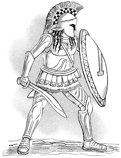 Спартанец рисунок