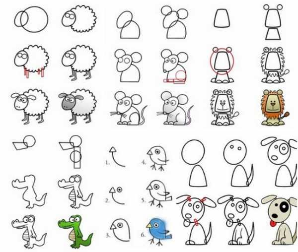 Рисовать зверят