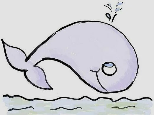 Кит рисунок карандашом простой (50 фото)