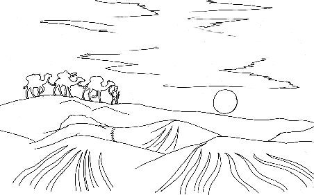 Каменная пустыня рисунок