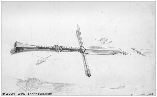 Нарсиль карандашом Властелин колец