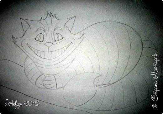 Чеширский кот раскраска из фильма