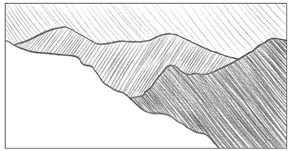 Рельеф карандашом