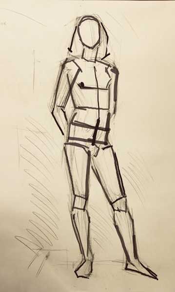 Рисунок простым карандашом человек стоит (45 фото)