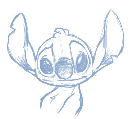 Поэтапное рисование Стича