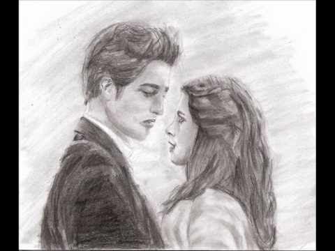 Раскраска Сумерки Белла и Эдвард
