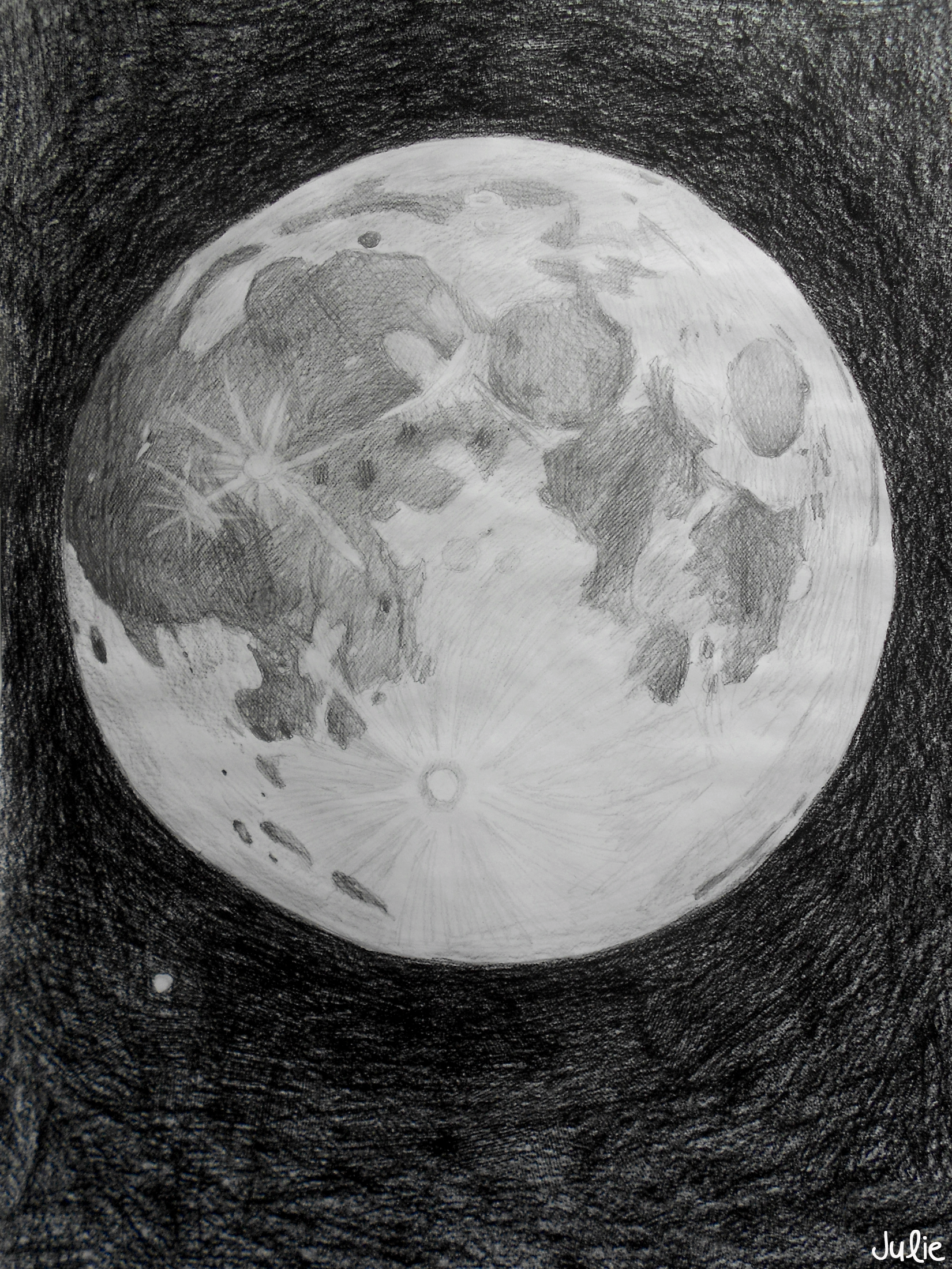 Полнолуние. Луна рисунок. Луна карандашом. Нарисовать луну. Рисунок космоса простым карандашом