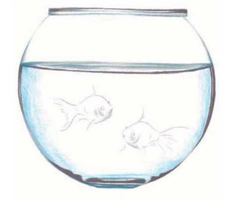 Аквариум карандашом