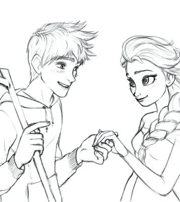 Раскраска Хранители снов ледяной Джек