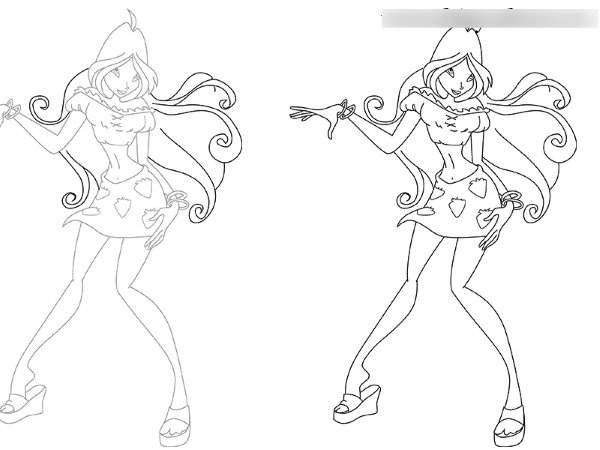 Рисунки Винкс карандашом для начинающих