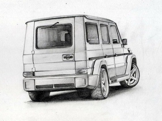 Mercedes Benz AMG g63 карандаш