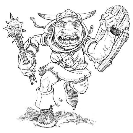 Раскраски орки и гоблины