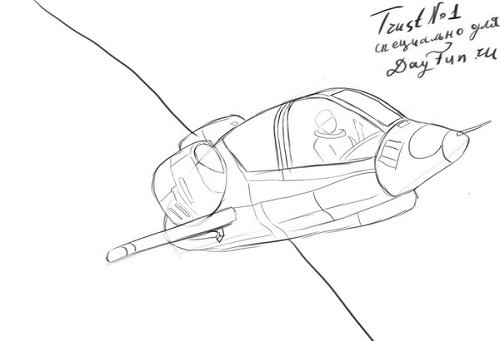 Космический корабль рисунок карандашом