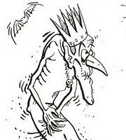 Кощей Бессмертный разукрашка