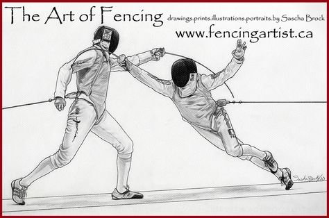 Фехтовальщик карандашом