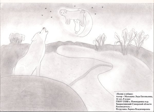 Есенин карандашный портрет