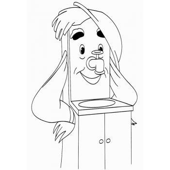 Мойдодыр раскраска для детей