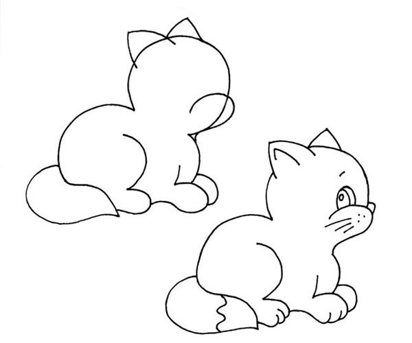 Котенок для рисования