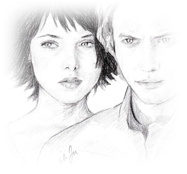 Мужчина и женщина рисунок карандашом