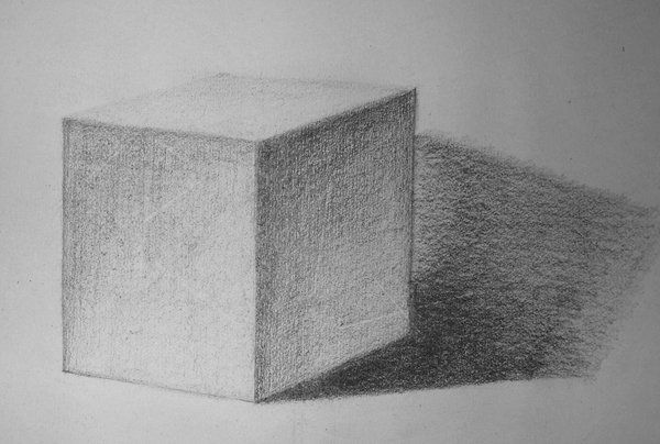 Куб с тенью