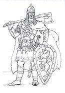 Александр Невский Ледовое побоище рисунок легкий