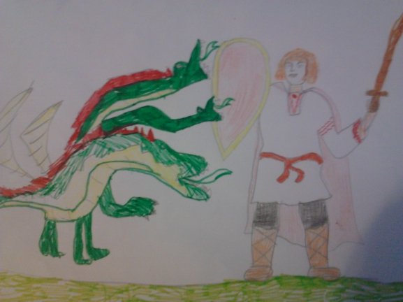 Легкий портрет богатыря Илья Муромец