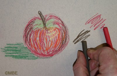 Рисунки восковыми мелками для начинающих