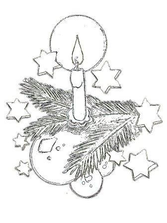 Новогодний натюрморт карандашом для срисовки