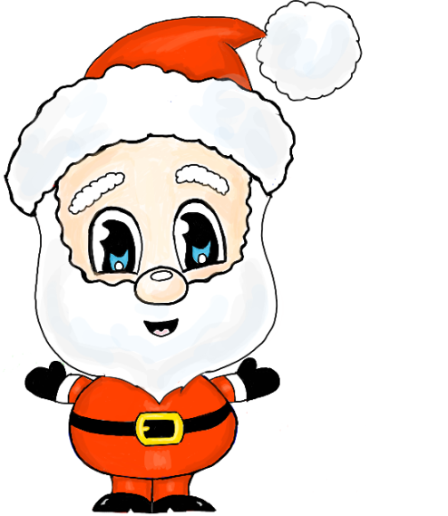 Дед Мороз для срисовки