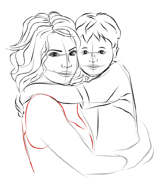 Рисунок ко Дню матери