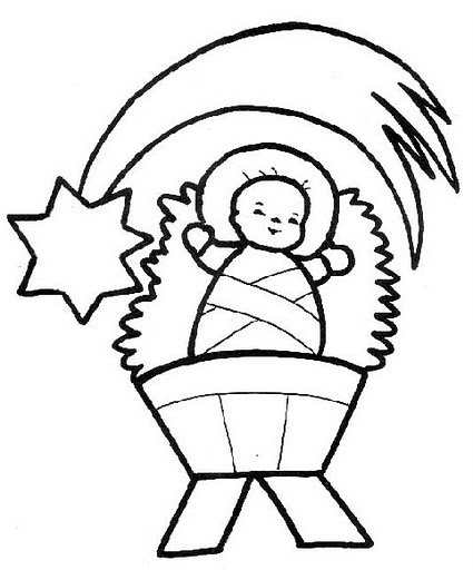 Рождественская раскраска для малышей