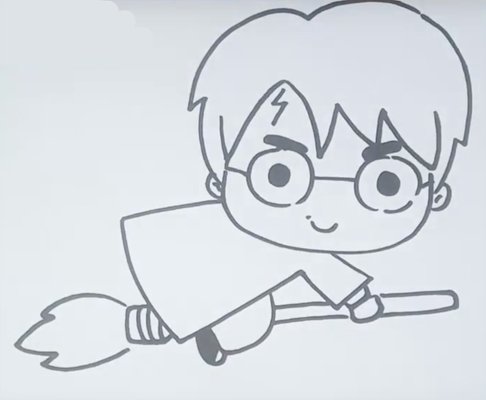 Гарри Поттер рисунок легкий для срисовки