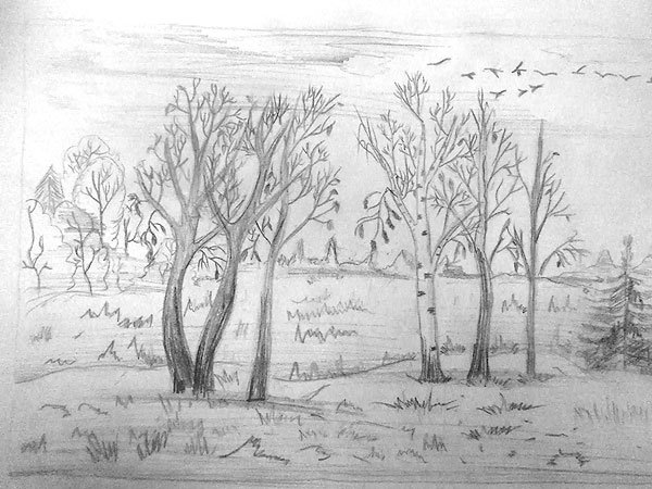 Рисунок осень