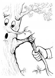 Сломанное дерево карандашом