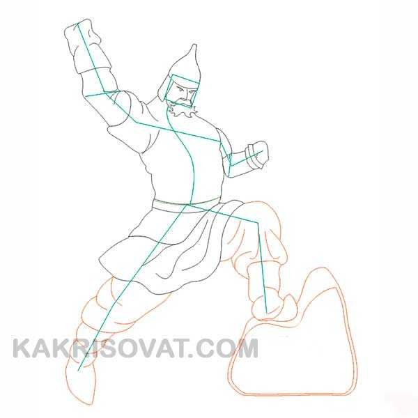 Александр Невский прорись