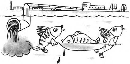 Загрязнение воды раскраска