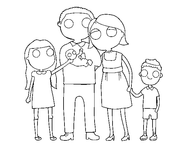 Рисунок семьи для срисовки