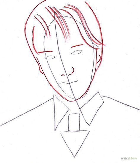 Драко Малфой рисунок пошагово