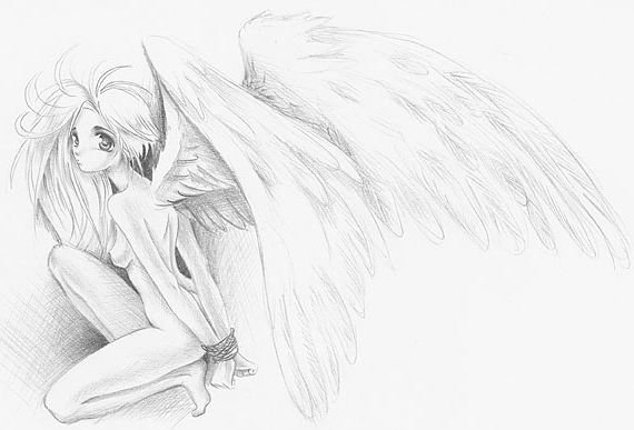Крылья ангела рисунок