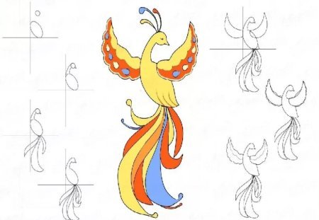 Рисование Жар птицы