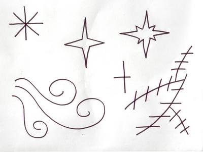 Рисунок морозные узоры на бумаге