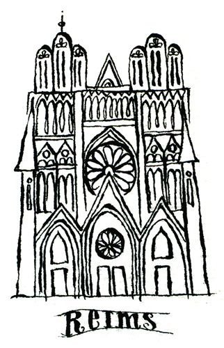 Кельнский собор зарисовка