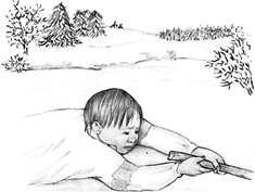 Рисование безопасность на льду