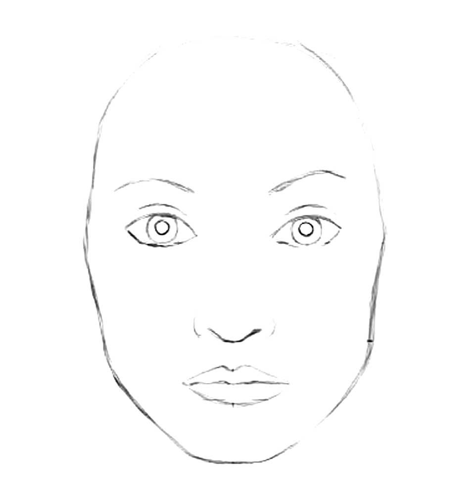 Рисование лица человека