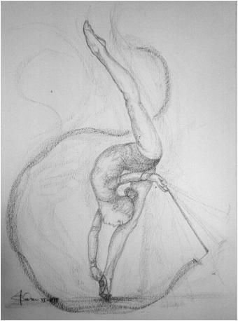 Танец рисунок карандашом