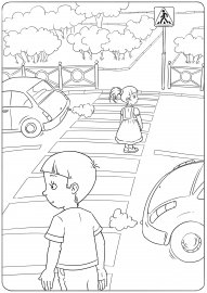 Рисунок по правилам дорожного движения