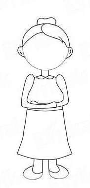 Бабушка раскраска для детей