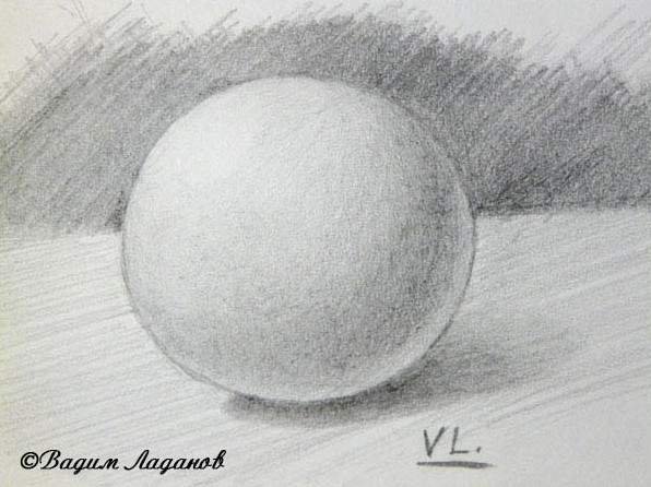 Шар Светотень сбоку