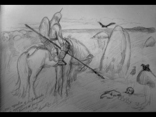 Исторические картины карандашом