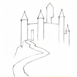 Раскраска замок